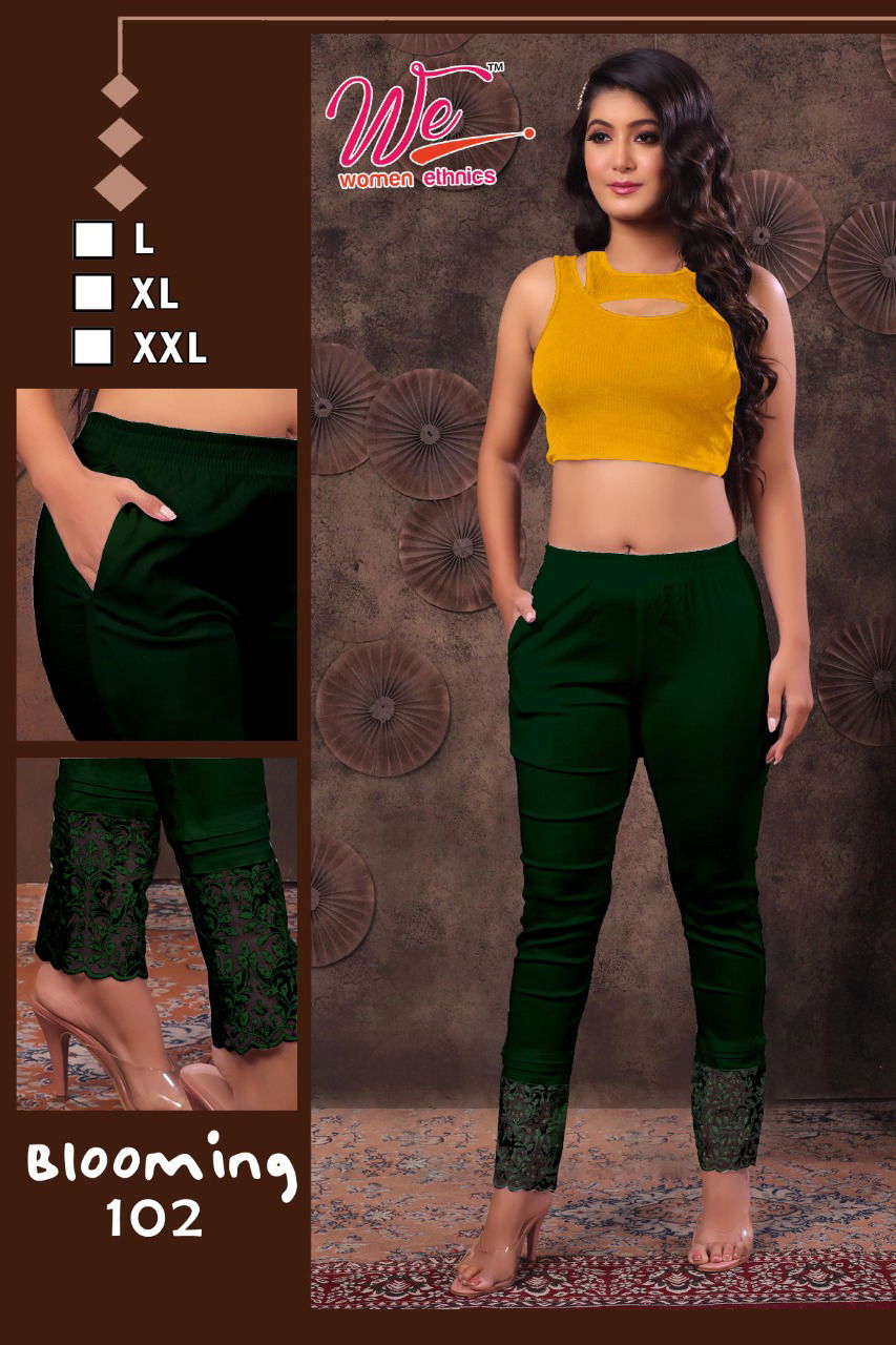 We Blooming Designer Soft Lycra Stretchable Wholesale Pant Catalog
